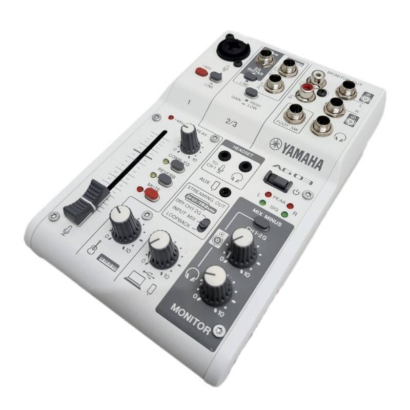 YAMAHA ミキシングコントロール AG03 MK2 ホワイト 通電のみ 家電 電化製品 22510K607