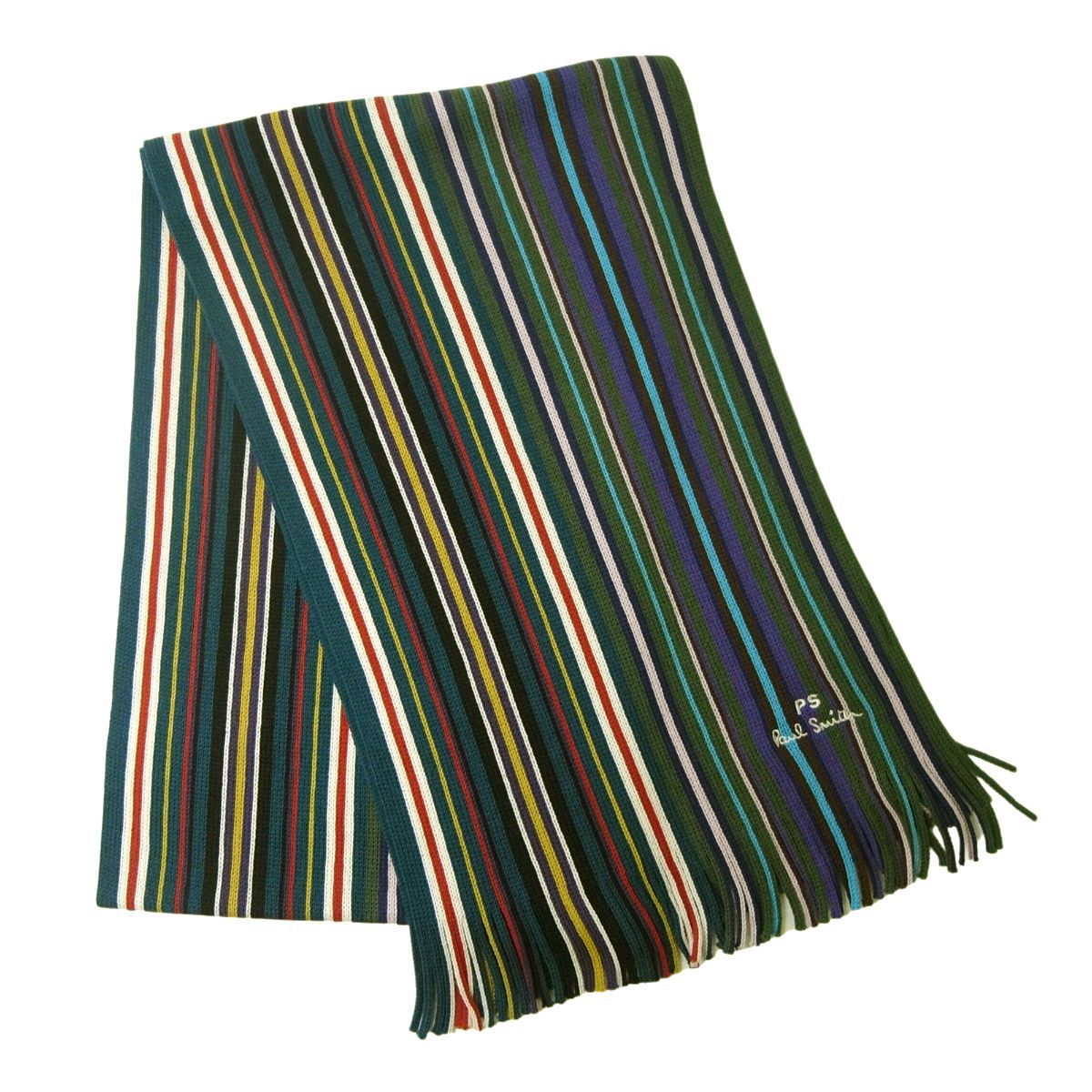 Paul Smith ポールスミス マフラー ウール メンズ スペクトラムストライプ 新品 Spectrum StripetPA-1448