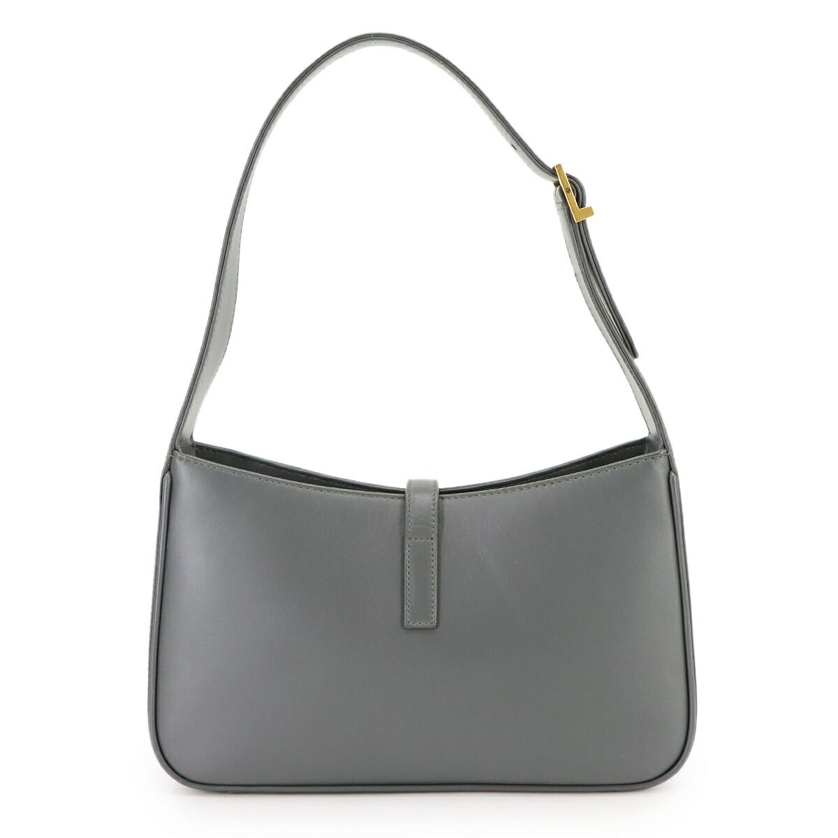 サンローラン SAINT LAURENT LE5A7 ル サンカセット ショルダー バッグ レザー グレー 657228 ゴールド 金具 LE5A7 90297976