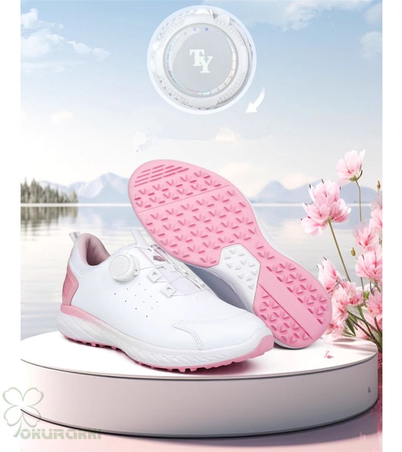 ゴルフ ゴルフシューズ 夏用 快適 通気 ダイヤル式 ソフトスパイク