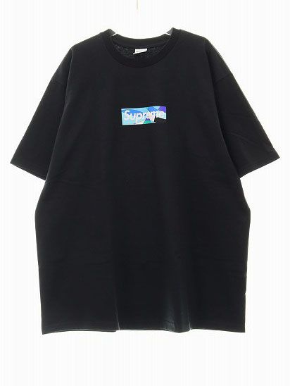 シュプリーム SUPREME 21SS EMILIO PUCCI BOX LOGO TEE BLACK XLサイズ エミリオ プッチ ボックス ロゴ Tシャツ 半袖 カットソー ブラック ブルー 【ブランド古着ベクトル】【中古】AA250205