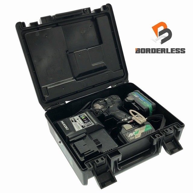 比較的 HIKOKI ハイコーキ 36V コードレスインパクトドライバ WH36DA バッテリ2個 充電器 ケース付き コメント必読