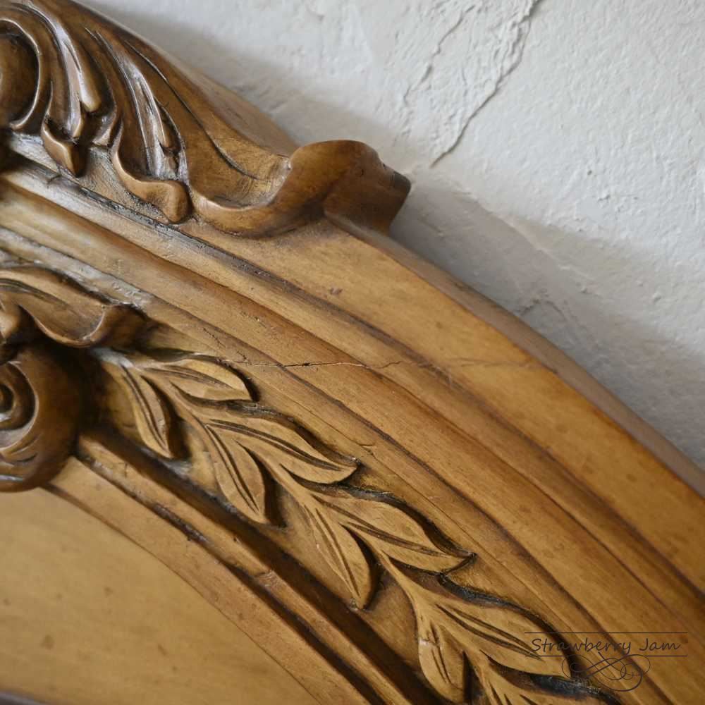 N-6 フランスアンティーク フレンチミラー 剥離家具 姿見 全身鏡