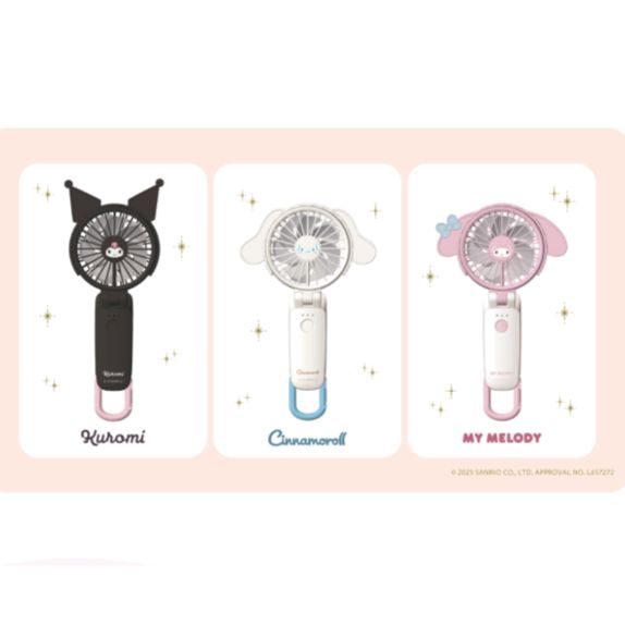 リズム RHYTHM ハンディファン クロミ　シナモロール 2025 大風量 リズム RHYTHM ハンディファン クロミ シナモロール 2025 大風量