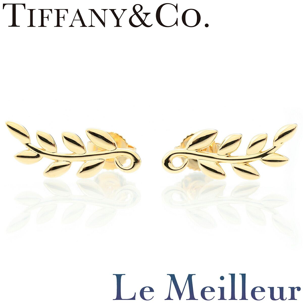 ティファニー パロマ・ピカソ オリーブ リーフ ピアス K18 TIFFANY&Co 