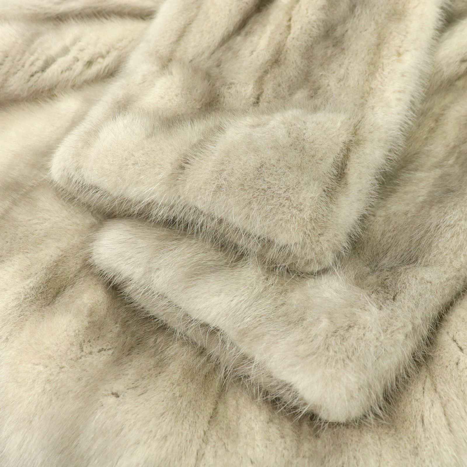 サファイアミンク ファー コート ロング 毛皮 総裏地 大きい