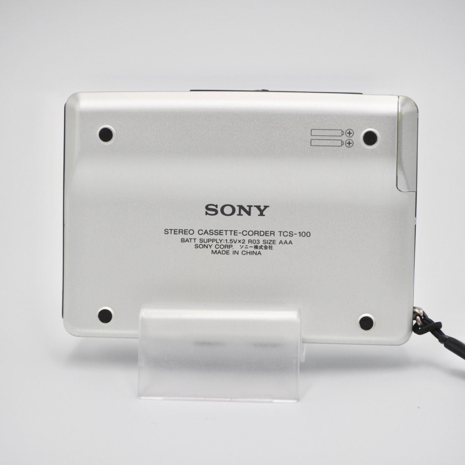 動作品SONYソニーポータブルステレオカセットプレーヤーTCS-100 動作品SONYソニーポータブルステレオカセットプレーヤーTCS-100