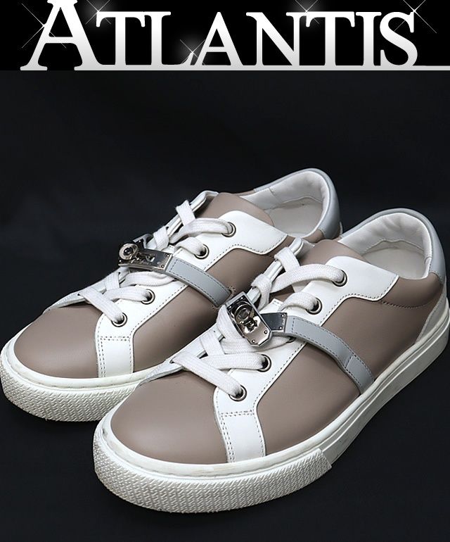 HERMES スニーカー　デイ　ケリー　サイズ38 エルメス 楽天市場】≪Brand new≫ HERMES DAY Leather Sneaker White