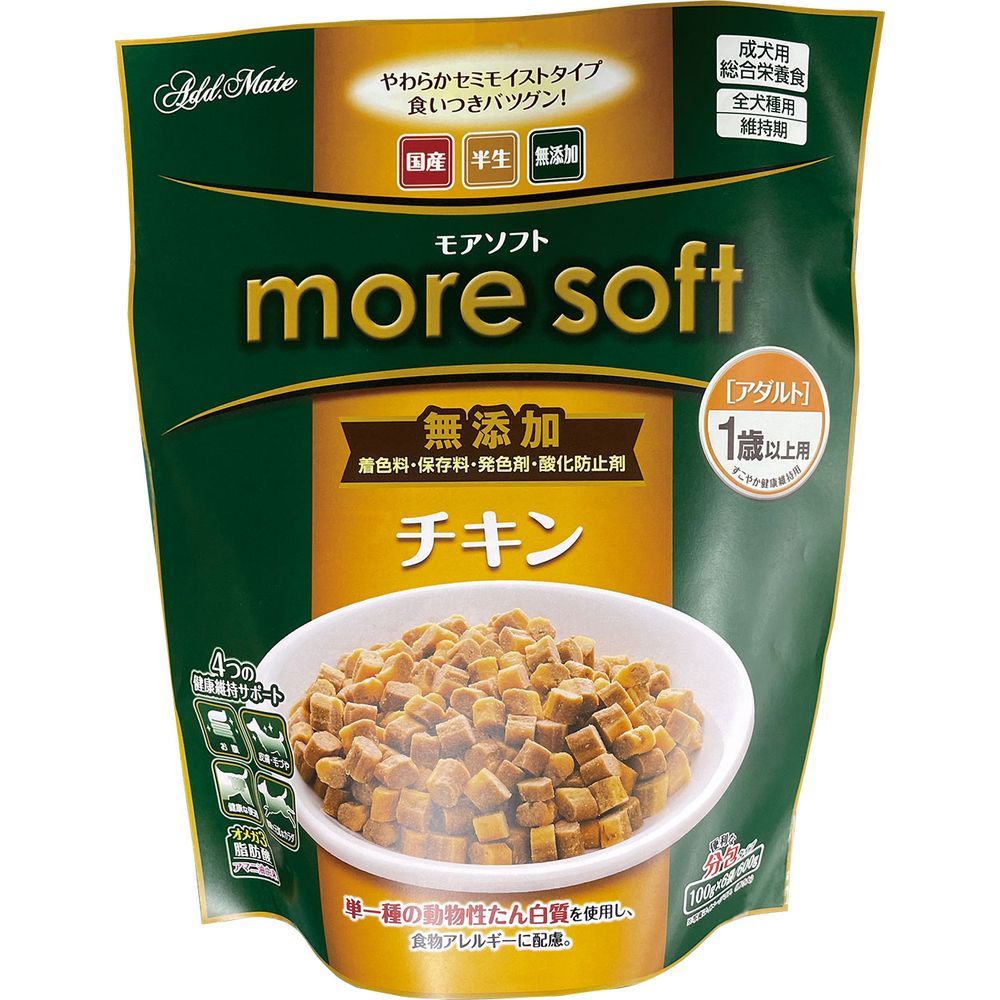 （まとめ買い）アドメイト more soft チキンアダルト 600g 犬用フード 【×3セット】
