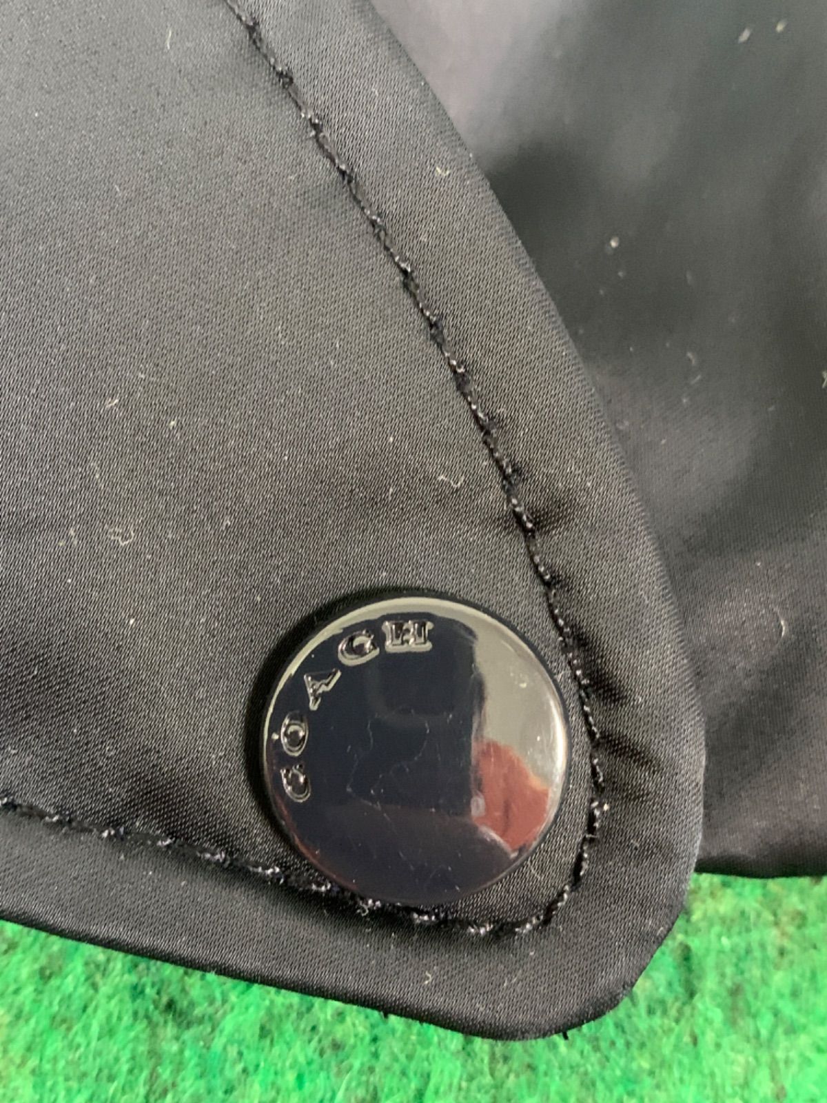 〇COACH コーチ ボア ファー付き MA-1 ブルゾン ジャケット ジップ