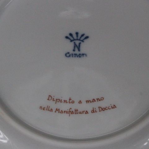 リチャードジノリ　カポディモンテ　プレート リチャードジノリ 直径約23.5cm ミュージアムコレクション