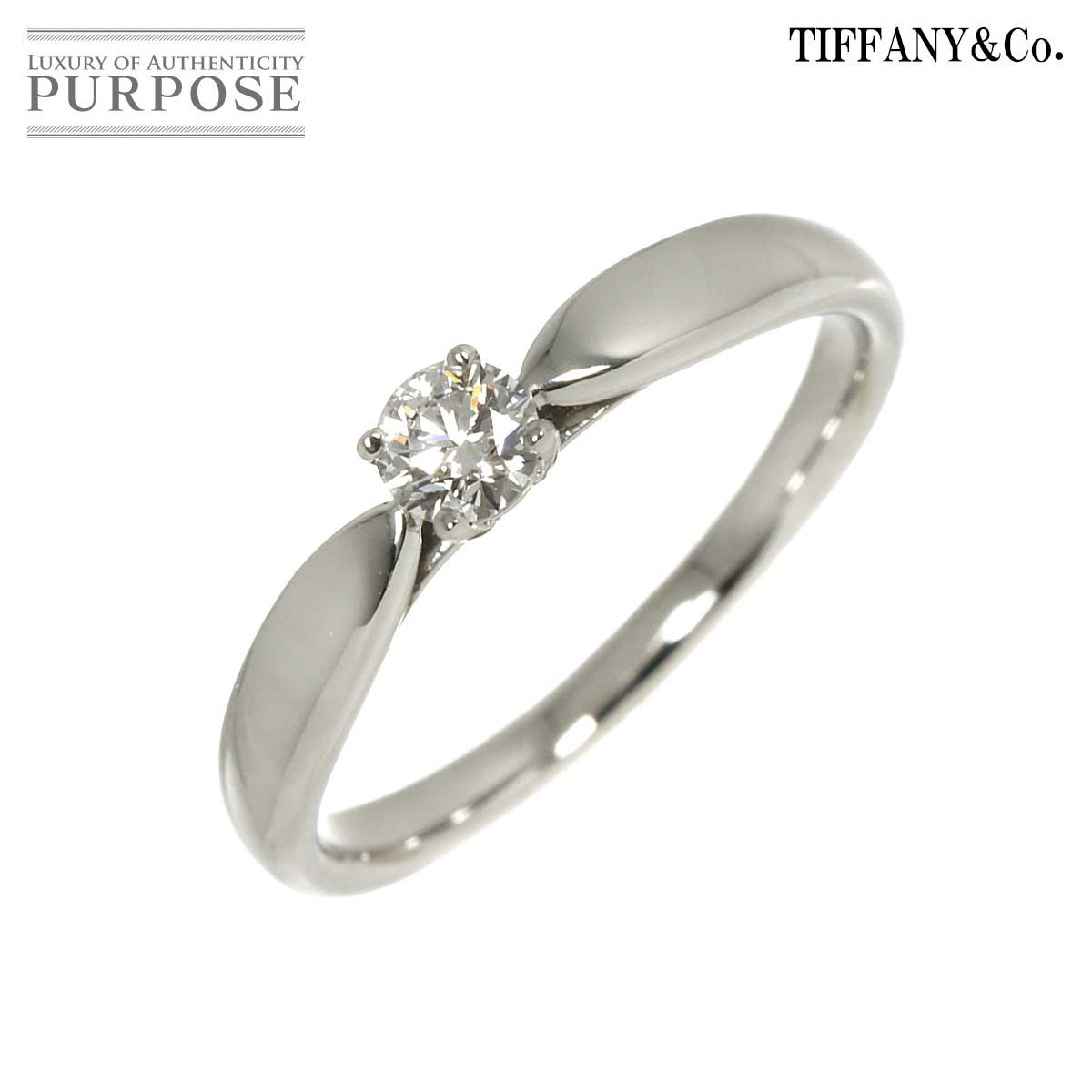 ティファニー TIFFANY-Co. ハーモニー 10.5号 リング ダイヤ 0.18ct G|VVS2|3EX Pt 指輪 Harmony Diamond Ring 鑑定書付き 90295036
