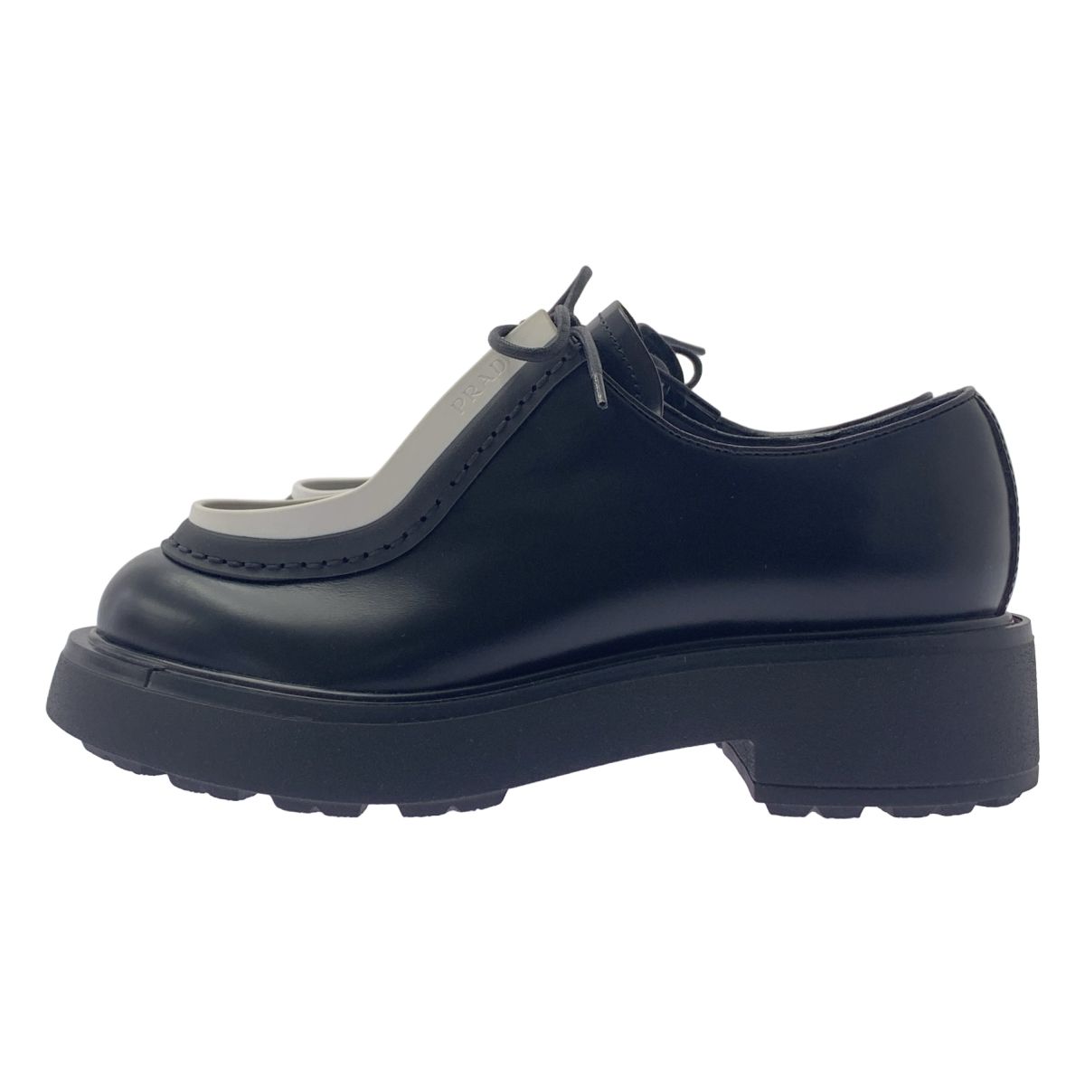 新品】 PRADA / プラダ | DIAPASON BRUSHED LEATHER LACEUP SHOES 