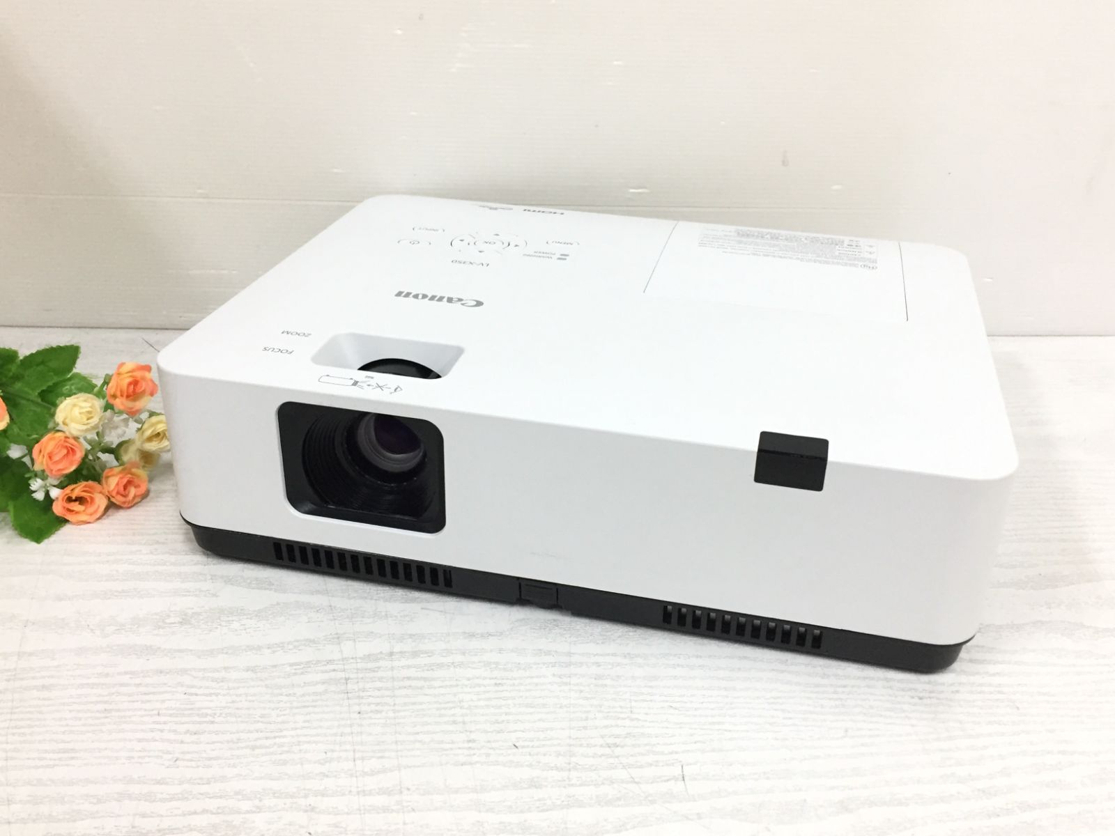 【良品】Canon キヤノン LV-X350 パワープロジェクター 3500lm ランプ使用100H 動作品