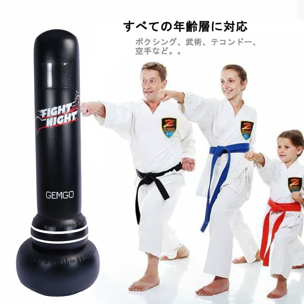 JanTeelGO スタンド付きの子供用ボクシングバッグ サンド バッグ 180 cm、写真を挿入 ポケットデザイン、サンドバッグ 自宅用 厚さ0.4  mm PVC大スピードボール-大人、ティーンエイジャー、女性のフィットネストレーニング空手、ム - メルカリ