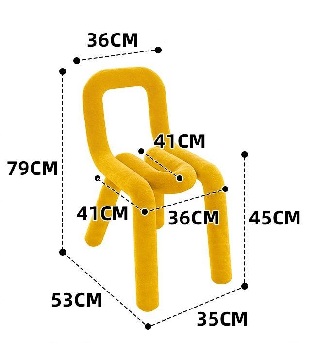 ボールドチェア モナ チェア 椅子 デザイナーズ ダイニングチェア おしゃれ カラフル U字 曲線 ユニーク 韓国インテリア 背もたれ付き 17色 WWW_NOITHATQUANGTHANH_NET