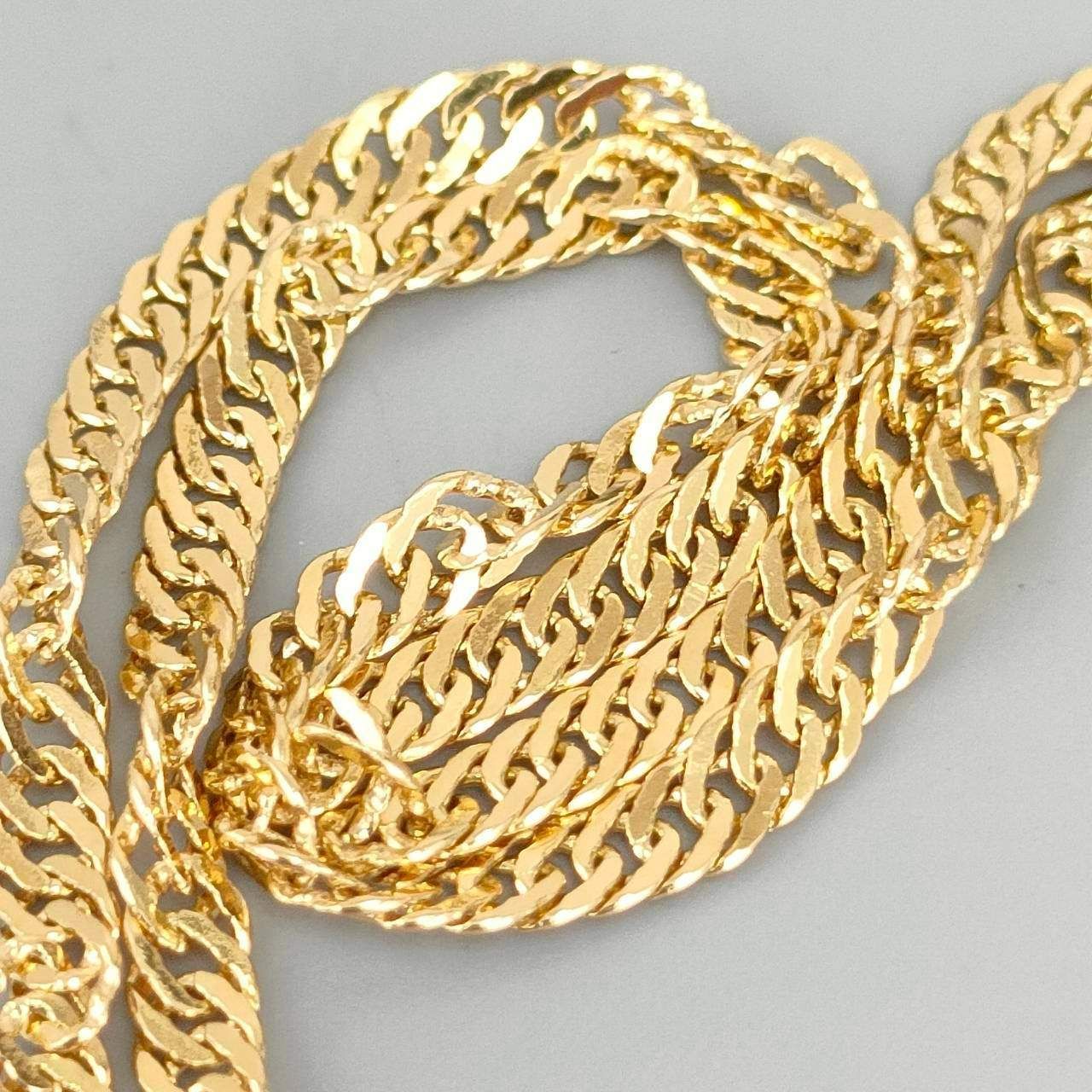 18金 K18 男女兼用 スクリューブレスorアンクレット 2.91ｇ 22㎝ D237