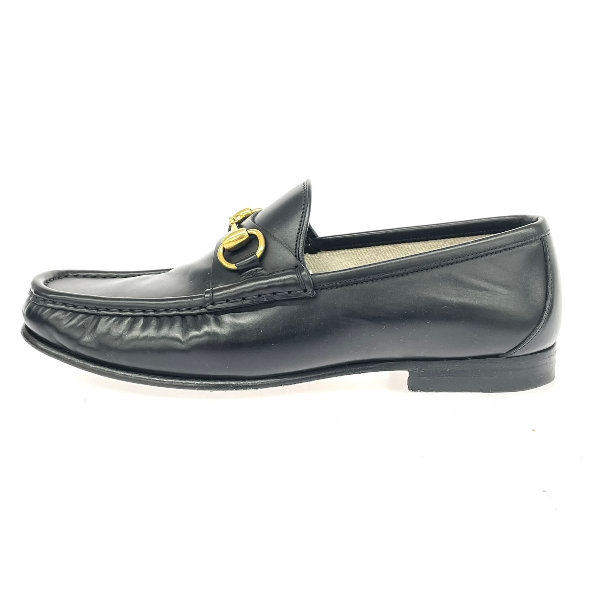 GUCCI グッチ ローファー 表記サイズ:5.5 ホースビット/レザー  