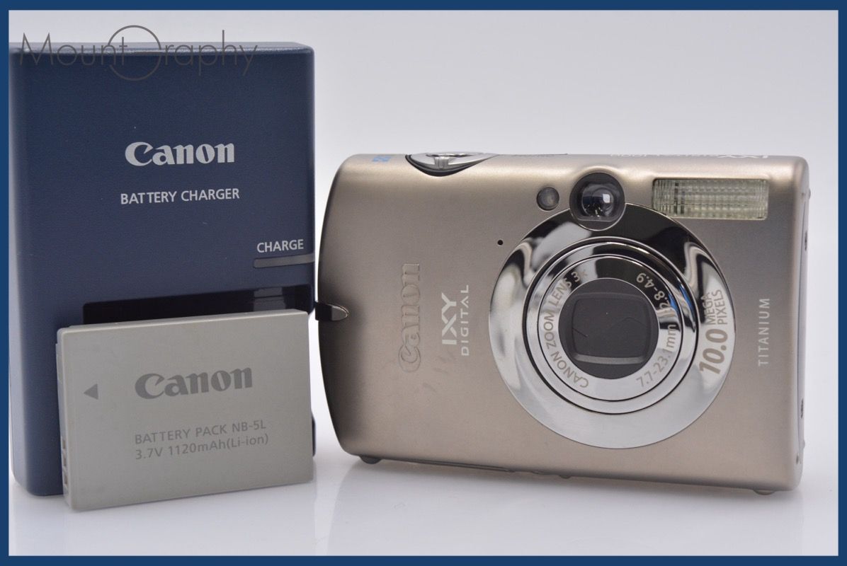 ★極上美品★ キヤノン Canon IXY DIGITAL 1000 3x バッテリー、充電器付属 ★完動★同梱可 #mj4871