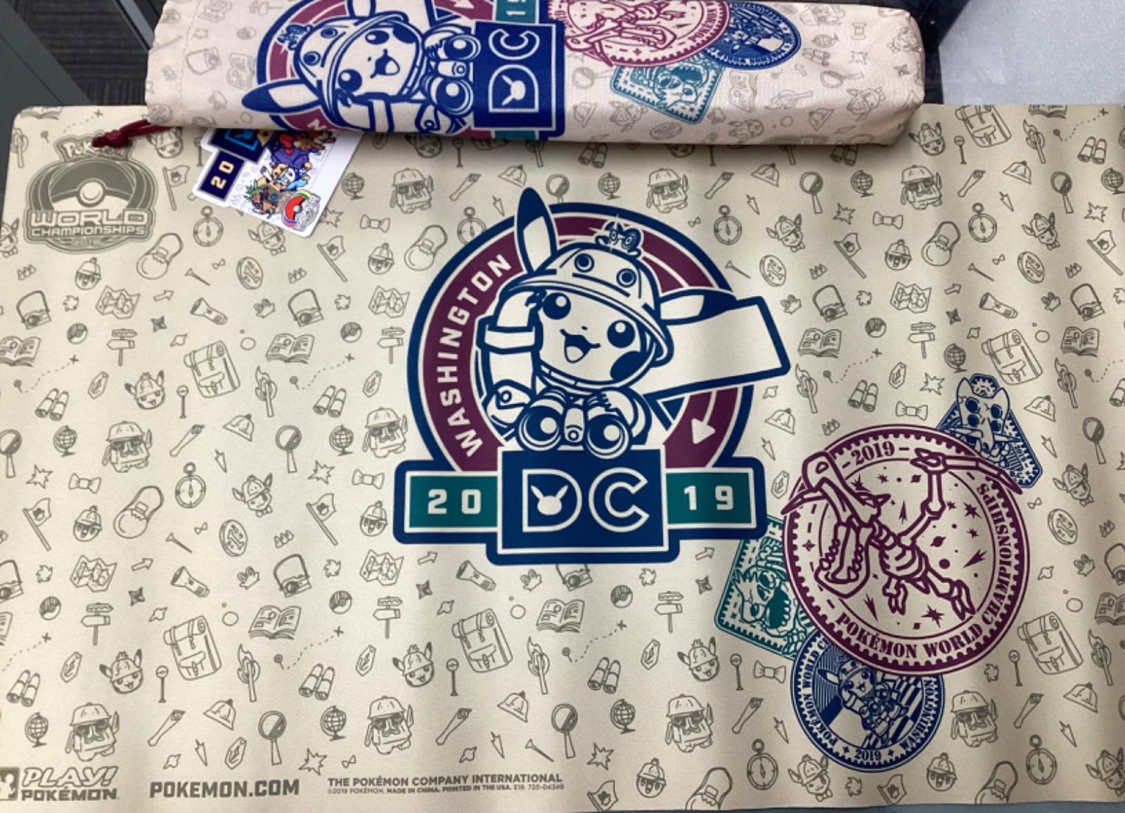 WCS2019 ワシントンDC プレイマット ピカチュウ 袋あり - メルカリ