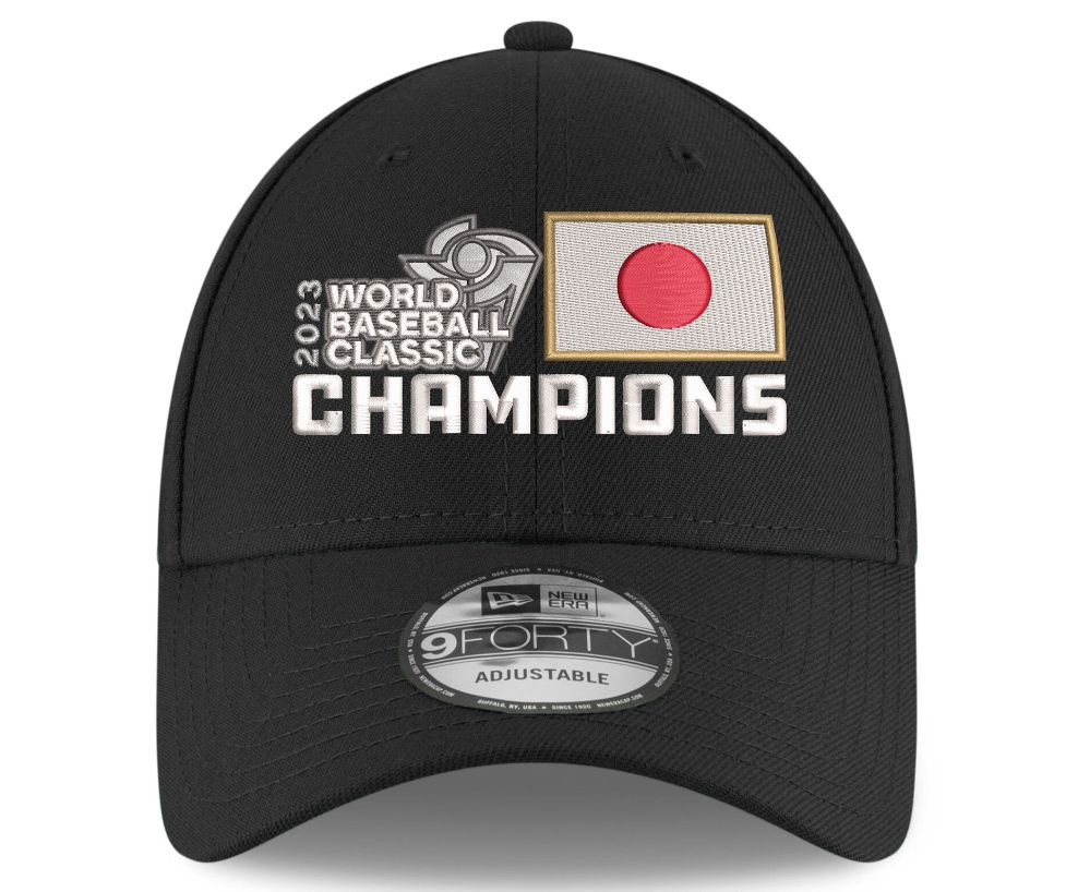 USA購入] WBC 2023チャンピオン キャップ New Era ブラック 9FORTY 