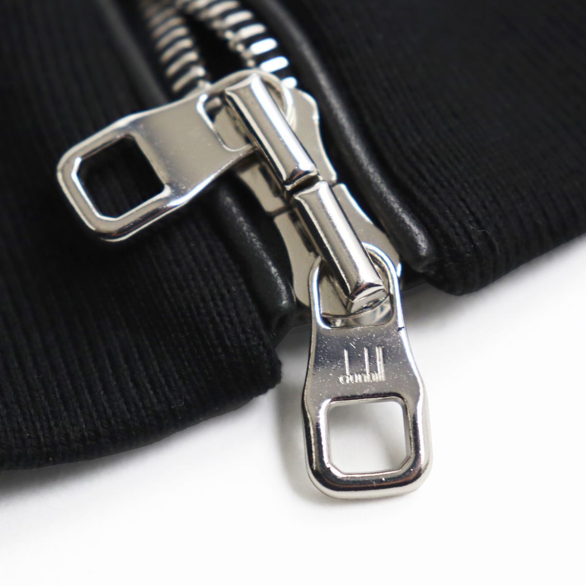 美品○dunhill ダンヒル ラムレザー ダブルジップ ボンバー 美品○dunhill ダンヒル ラムレザー ダブルジップ ボンバー