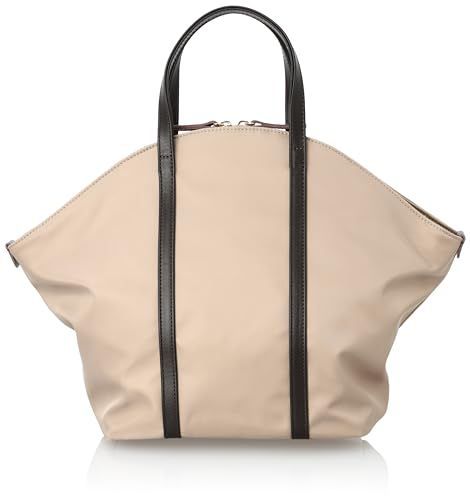 グレージュ (395) [クーコ トートバッグ ナイロン×牛革ラウンドトートバッグ レディース 2353111311 グレージュ (395)