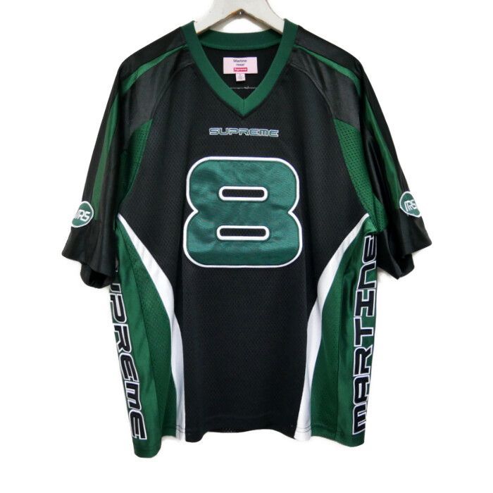 Supreme×Martine Rose マーティンローズ 正規 24AW 24FW Football Jersey フットボールジャージ ゲームシャツ Black ブラック 黒 S