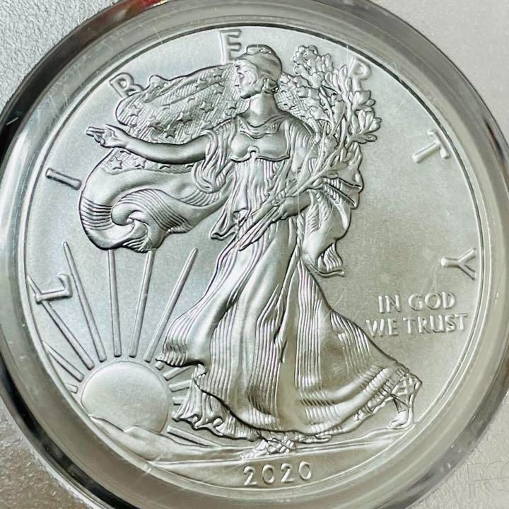 2020 アメリカ イーグル シルバー トランプ 銀貨 NGC MS70 FDI