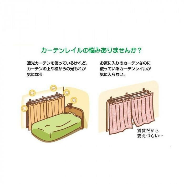 遮光カーテンレールカバー レイベル 2M ブラウンオーク I6003