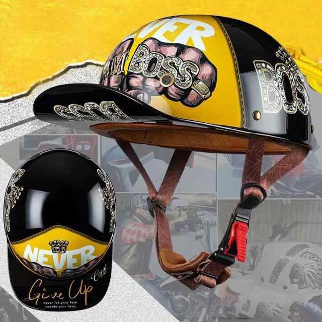 野球帽バイクヘルメット 半ヘル