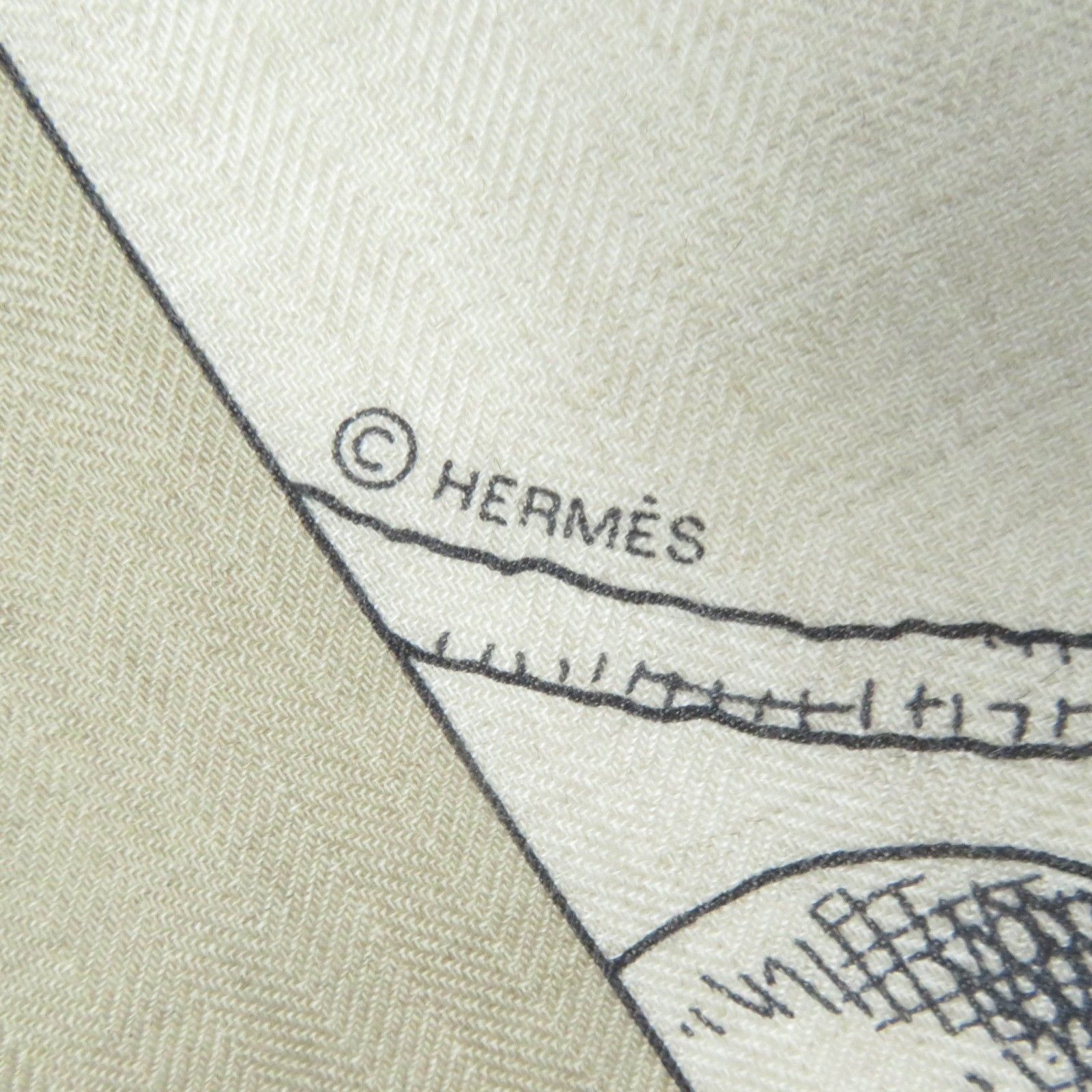 未使用品☆HERMES エルメス カレジェアン カレ140 LINSTRVCTION DV ROY