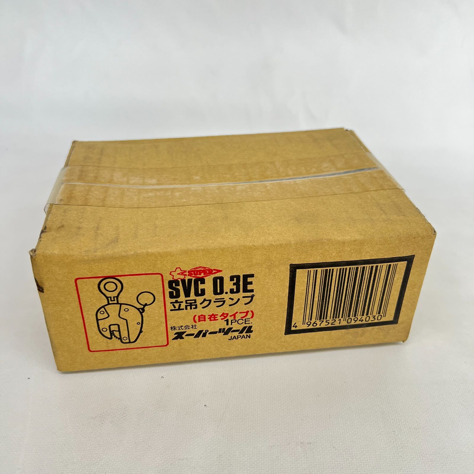 未使用 SUPER スーパーツール 立吊クランプ SVC0.3E 0.3t ロックハンドル式 ② スーパーツール 立吊クランプ 自在シャックルタイプ ロック