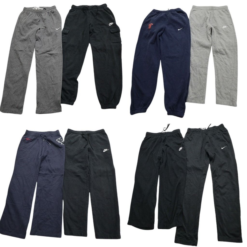 古着卸 ナイキ NIKE スウェット パンツ 8枚セット メンズ Ｓ NFL カーゴパンツ ペンギンズ 単色 古着 NA0314