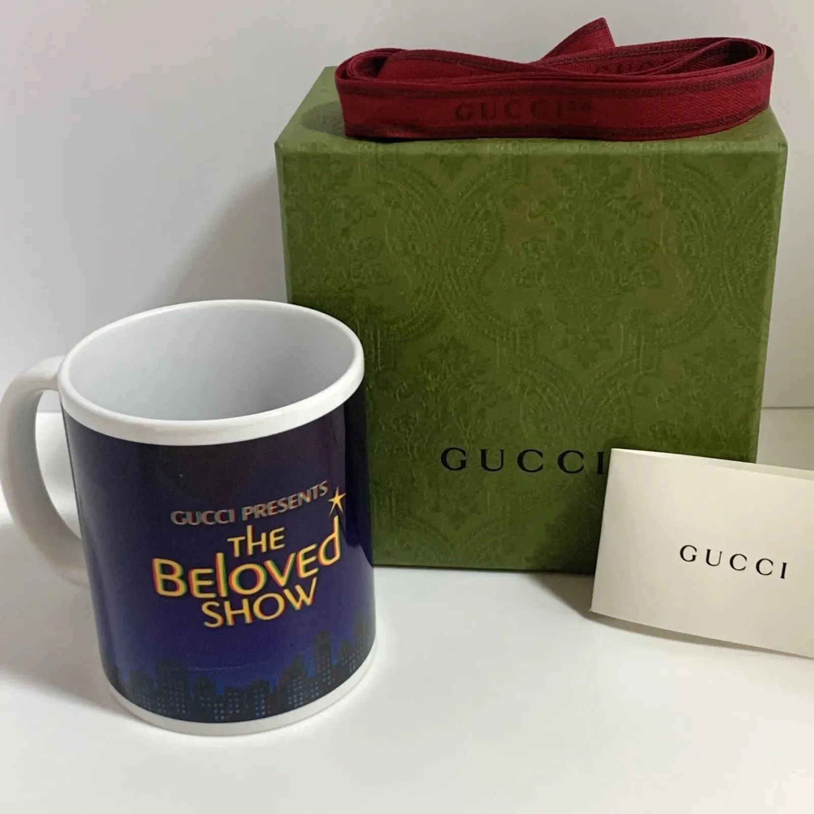 GUCCI - 新品同様美品 GUCCI グッチ マグカップ THE BELOVED SHOW コラボ コップ 食器 陶器 ブルー ユニセックス【中古】 楽天市場】グッチ マグカップ THE BELOVED SHOW コラボ コップ