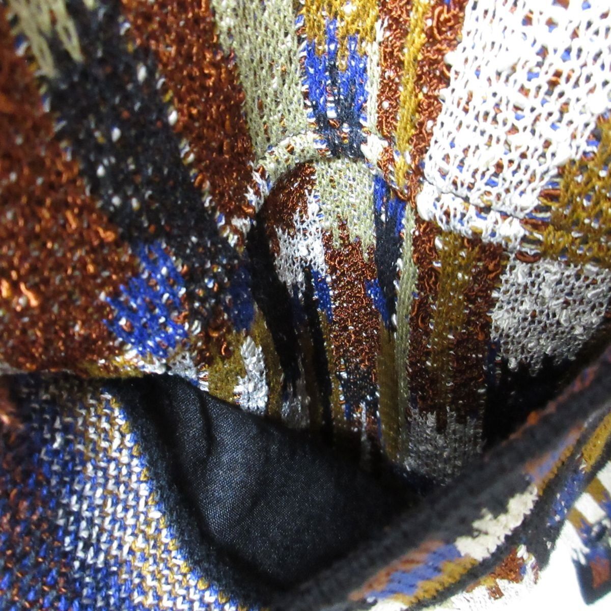 【新品】MISSONI ミッソーニ 総柄Vネックカーディガン イタリア製 40 良品 MISSONI ミッソーニ ヴィンテージ 総柄 Vネック
