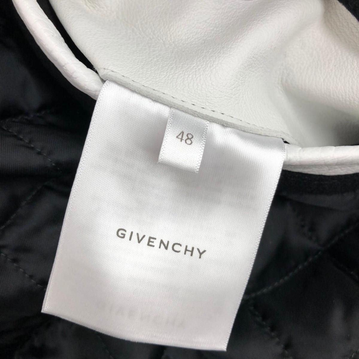 GIVENCHY ジバンシィ バーシティジャケット/BM00QR611V/袖レザー