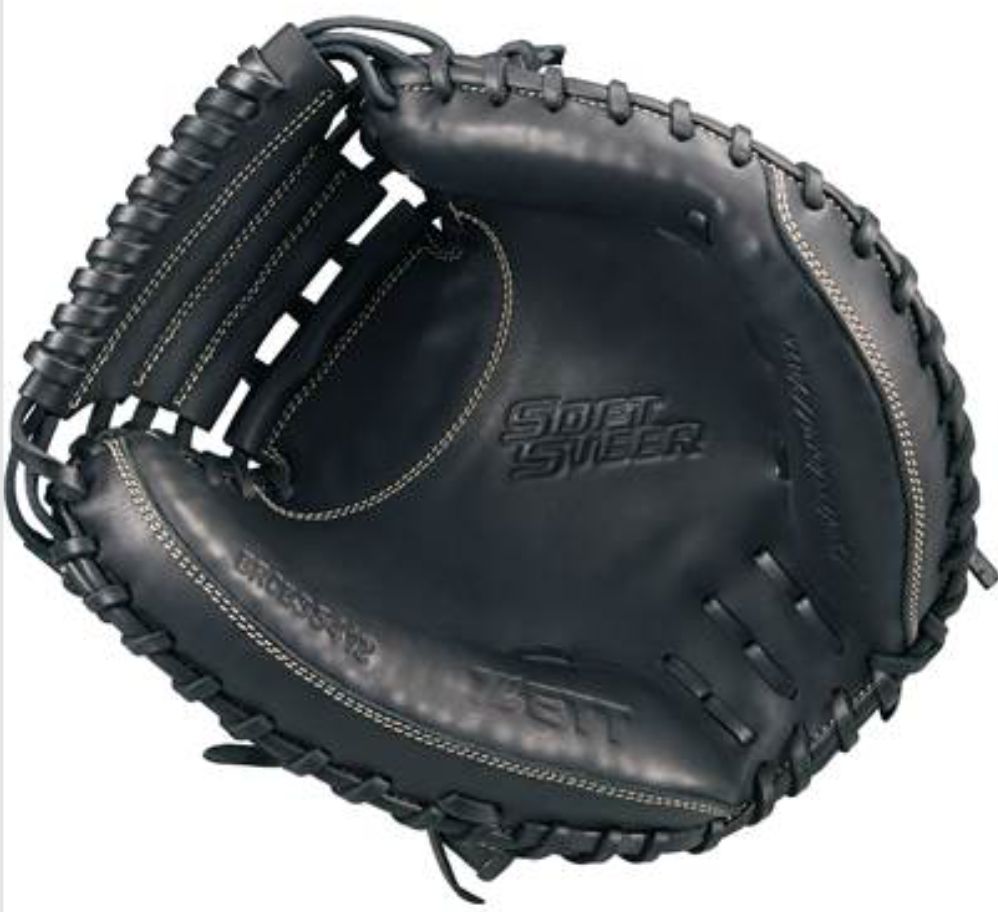 ZETT 軟式キャッチャーミット　黒 ZETT軟式キャッチャーミット・ソフトステア ブラック 少年軟式