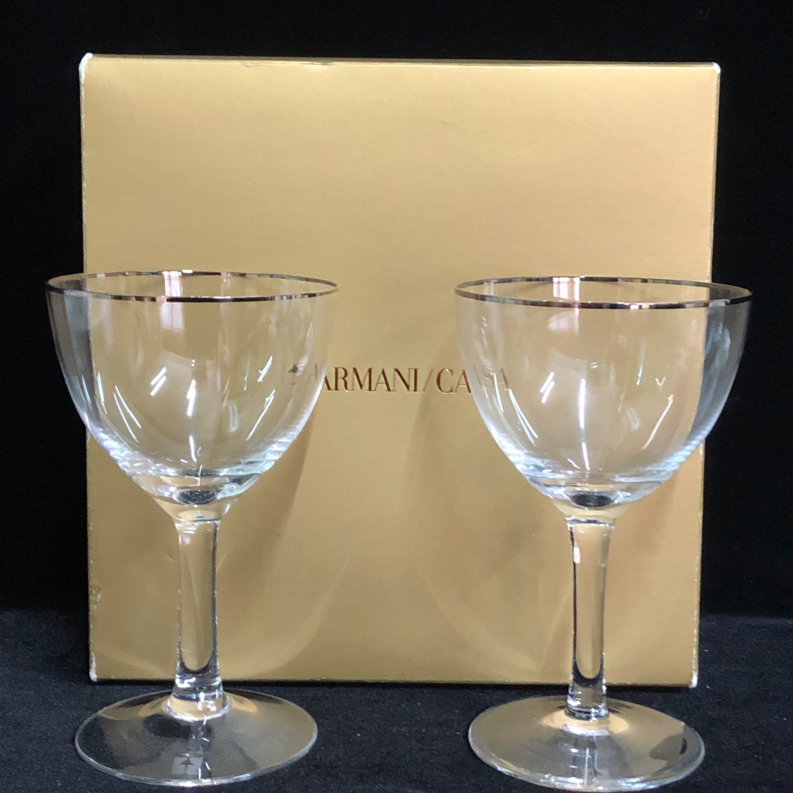 未使用 アルマーニ カーサ ARMANI CASA ワイングラス ペア ノベルティ