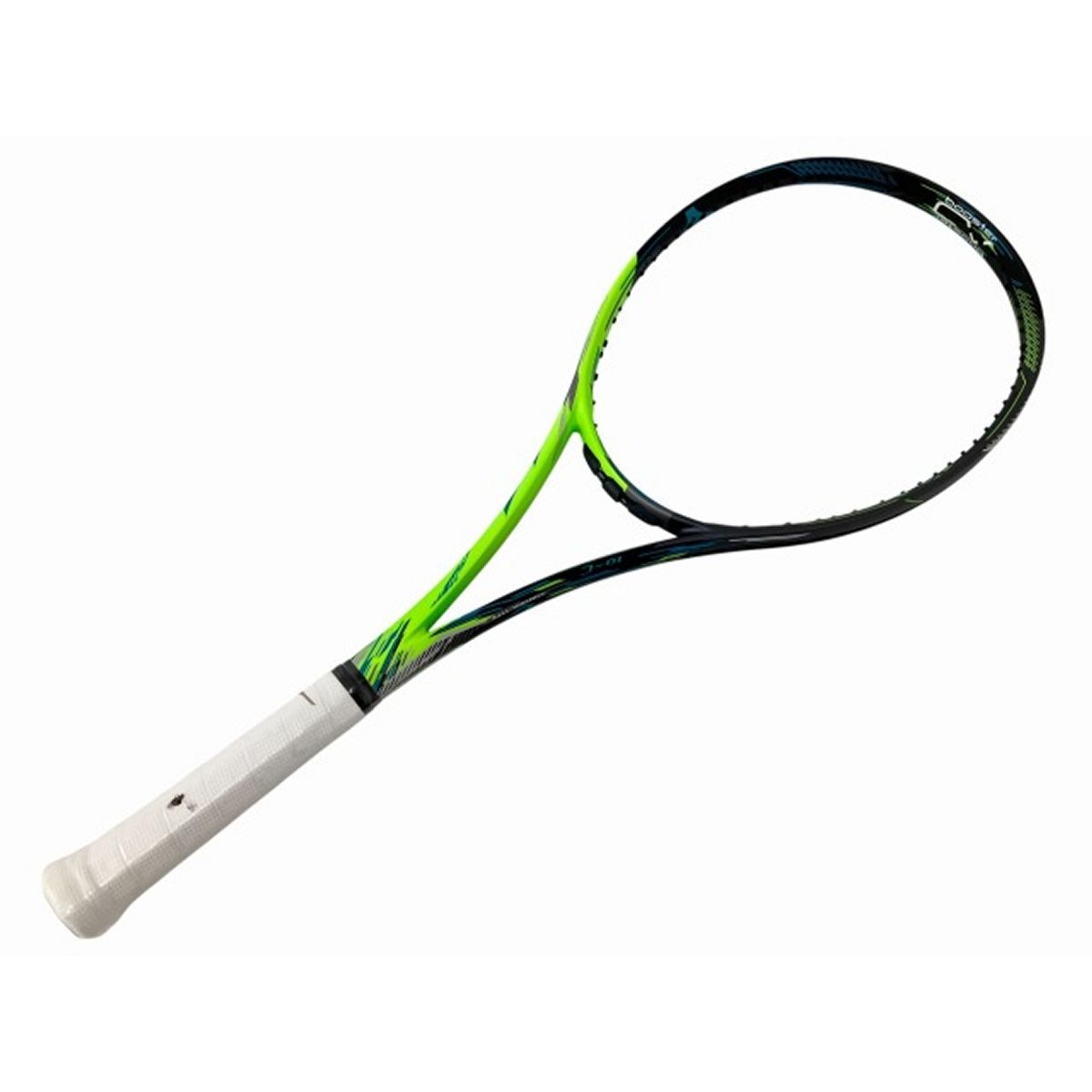MIZUNO DIOS 10-C 2019年モデル 00X ブラック×レザーグリーン 未張りラケット 軟式 テニス ラケット ミズノ O10064482