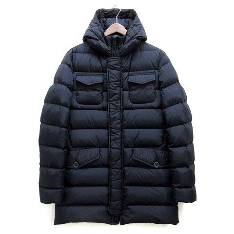 極美品ヘルノ近年ダウンジャケットコートポーラテックネイビーXL