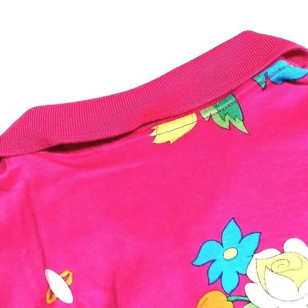 snc レオナールスポーツ LEONARD SPORT ポロシャツ L ピンク マルチ