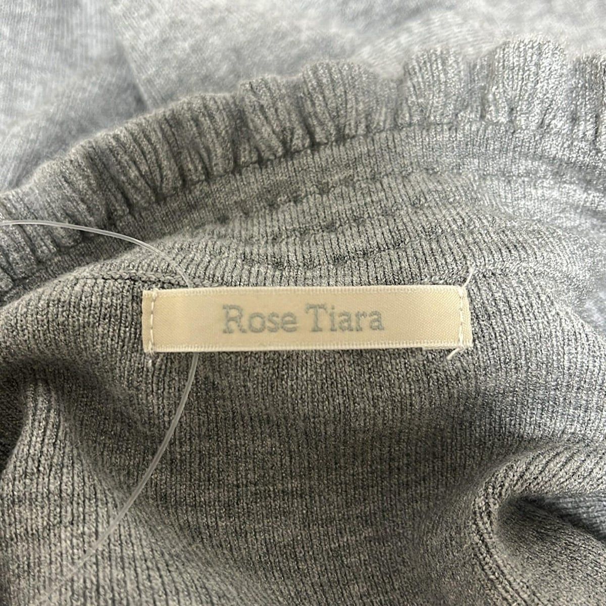 Rose Tiara ローズティアラ 長袖セーター サイズ46 XL レディース - グレー フリル