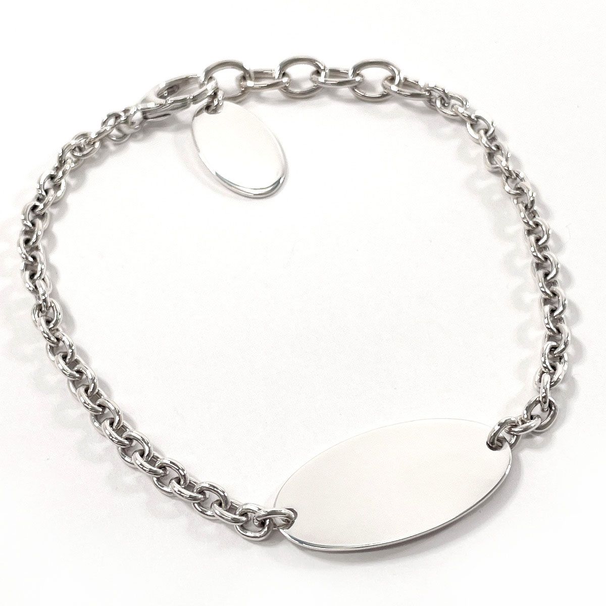 美品 フェンディ ブレスレット セレリア ロゴ プレート シルバー 925 FENDI フェンディ ブレスレット ロゴ プレート セレリア シルバー925