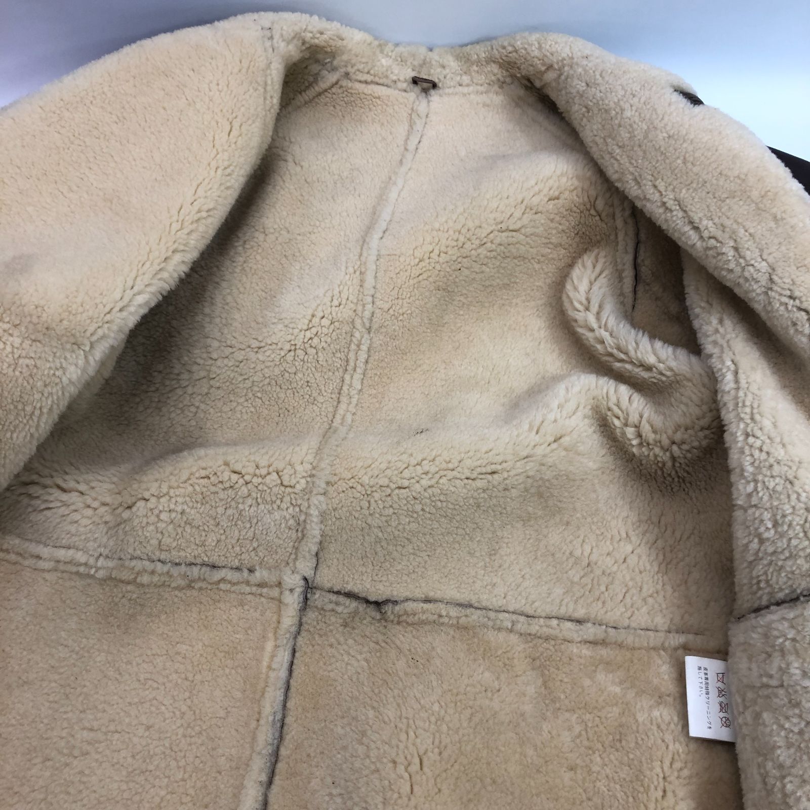 最終価格 LOLDANTHONY ロードアンソニー ムートンレザーコート Lサイズ