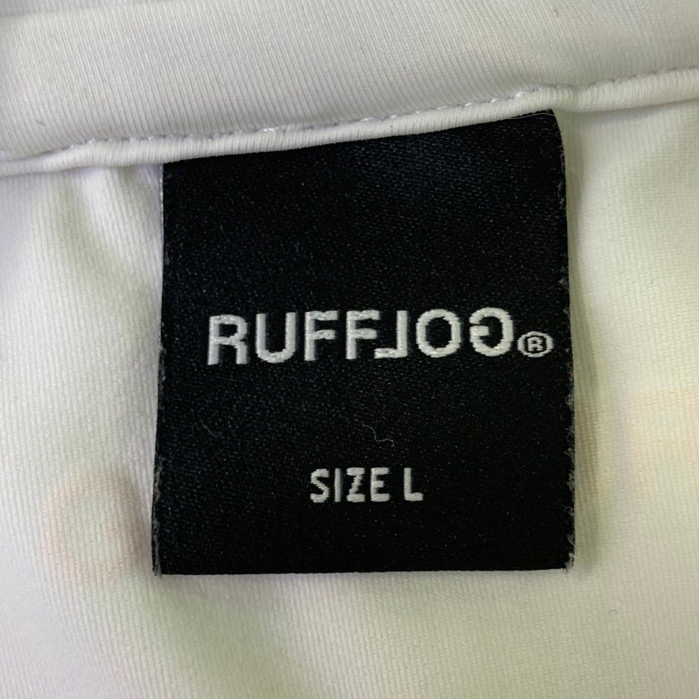 サイズ：L RUFFLOG ラフロッグ 半袖ポロシャツ ホワイト系
