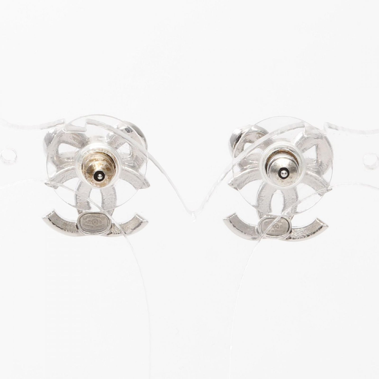 CHANEL シャネル ココマーク ピアス 片耳 クリアー シルバー レディース シャネル CHANEL ピアス ココマーク シルバー アクセサリー 01P