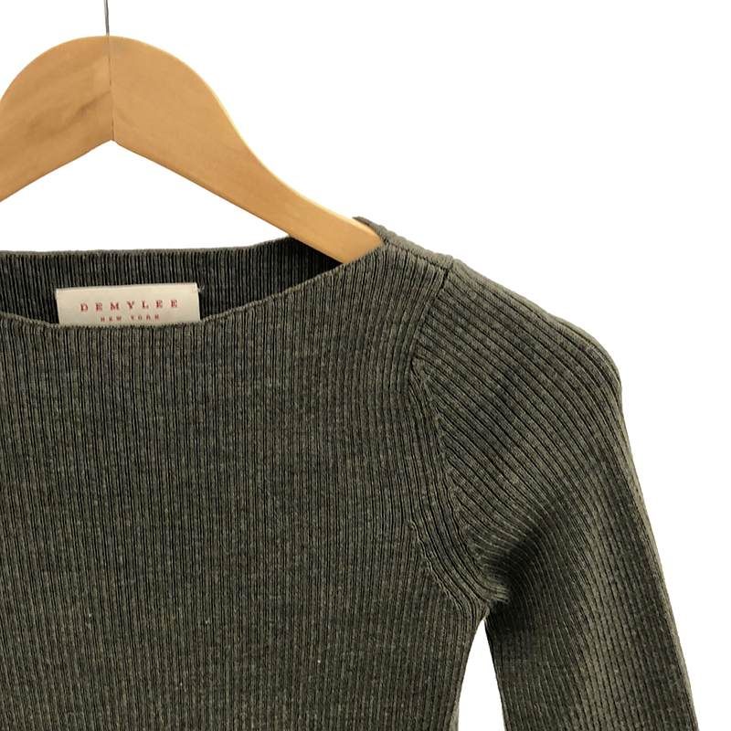 DEMYLEE - DEMYLEE / デミリー | × Ron Herman ロンハーマン別注 AMALIA Knit アマリア ウール パフスリーブ リブニット | XS | オリーブ | レディース DEMYLEE / デミリー | × Ron Herman ロンハーマン別注 AMALIA
