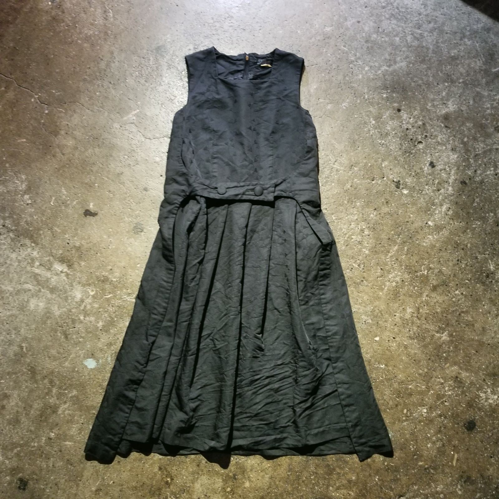 COMME des GARCONS COMME des GARCONS 21aw エステル縮絨 ハート刺繡 ワンピース S コムデギャルソンコムデギャルソン コムコム 2021aw AD2021 ポリ縮 RH-A001