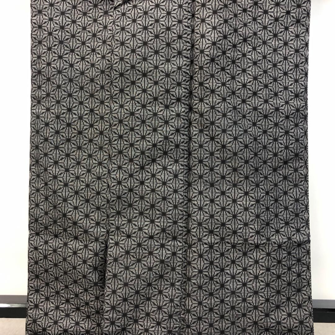 モデルサイズ本場村山大島紬　未使用品　青系幾何学模様絹着物　九寸名古屋帯　未使用 000000020718-01-m.jpg?t=